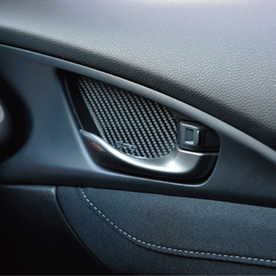 Dry Carbon Fibre Inner Door Handle Covers for Honda Civic Type-R FK8 ...