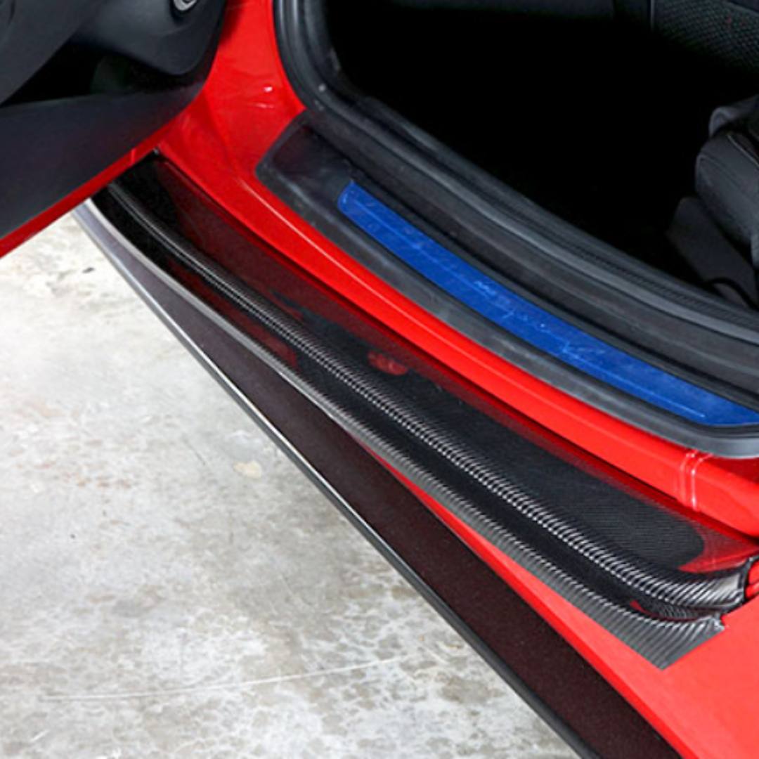 Toyota Supra A90 Dry Carbon Fibre Outer Scuff Plate Covers (SET OF 2)