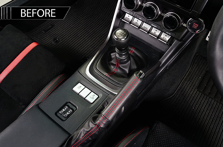 Dry Carbon Fibre Shift/Gear Control Panel Cover – Toyota GR86 / Subaru BRZ